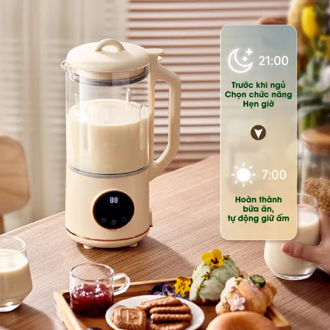 Máy Làm Sữa Hạt Gemhaus GH150 6in1 Dung Tích 1.2L - Xay Đậu Cà Phê, Ngũ Cốc, Nước Ép Rau Củ, Cối Thủy Tinh Chịu Nhiệt