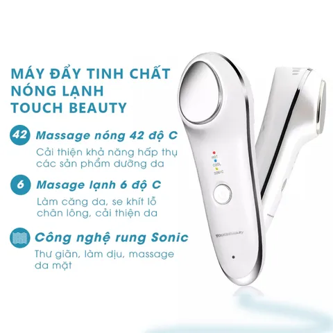 Máy Massage Đẩy Tinh Chất Nóng Lạnh TouchBeauty TB1389 - Cải Thiện Độ Đàn Hồi Và Săn Chắc Cho Da Mặt, Thiết Kế Nhỏ Gọn Tiện Lợi