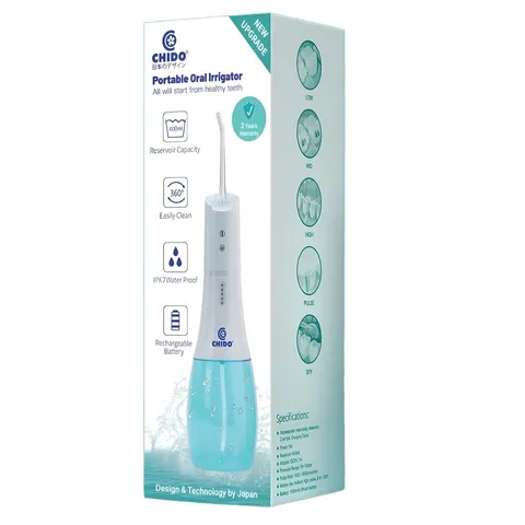 Máy tăm nước Chido WF-238 Chống Nước IPX7 - 5 Chế Độ Vệ Sinh Răng Miệng Hiệu Quả, Công Nghệ Sóng Xung, Pin Lithium, Dung Tích 400ml