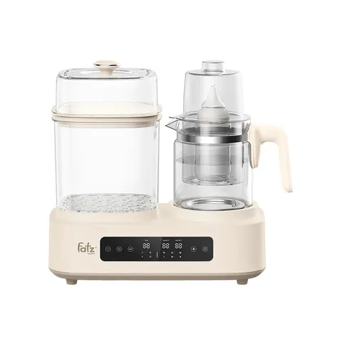 Máy hâm sữa Fatzbaby Multimax 12 FB9503KB - Đun nước, tiệt trùng, hấp thực ăn đa chức năng, 10 chế độ tiện lợi cho mẹ và bé