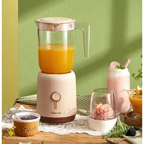Máy Xay Sinh Tố Bear LLJ-C10S2 Đa Năng - Hai Cối, Công Suất 300W, Chất Liệu Nhựa PP, Thích Hợp Xay Thực Phẩm và Ngũ Cốc
