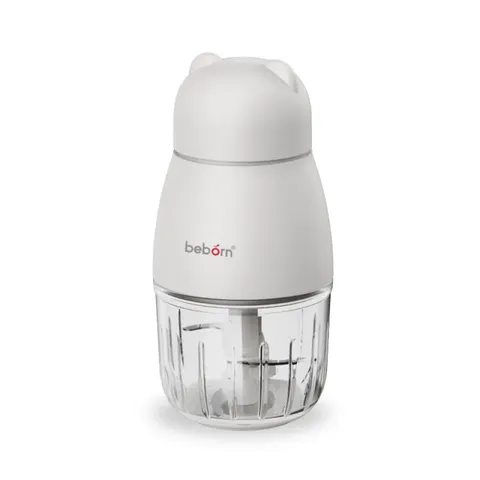 Máy Xay Thức Ăn Cho Bé Beborn FG02 - 200W, Lưỡi Dao Inox 6 Cách, Cốc Thủy Tinh 300ml, An Toàn, Dễ Dùng, Giúp Làm Súp, Sinh Tố Cho Bé