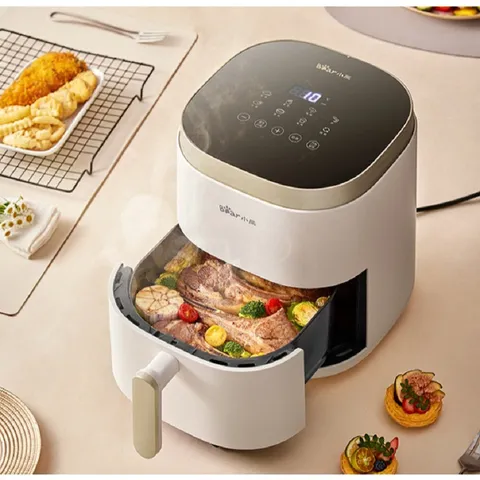 Nồi Chiên Không Dầu 5L Bear QZG-D15W1 - Công Suất 1500W, Nướng Đồ Ăn Ngon Lành, Đa Dạng Chế Độ Nấu, Dễ Dàng Sử Dụng
