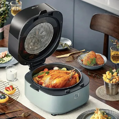 Nồi Chiên Không Dầu Bear QZG-E14G5 6.5L - Trục Đảo Tự Động, Công Suất 1350W, Nấu Nướng Đều Thức Ăn, Dễ Sử Dụng