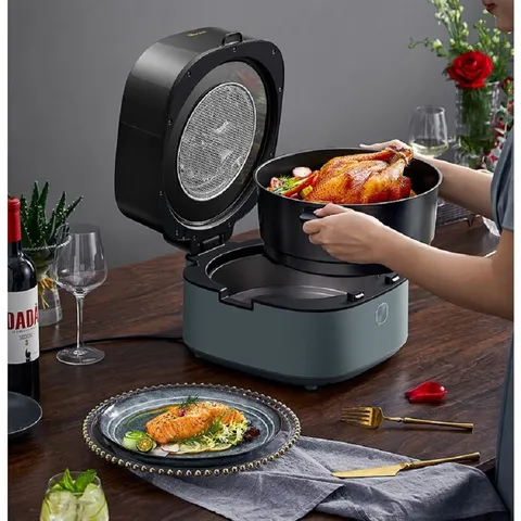 Nồi Chiên Không Dầu Bear QZG-E14G5 6.5L - Trục Đảo Tự Động, Công Suất 1350W, Nấu Nướng Đều Thức Ăn, Dễ Sử Dụng