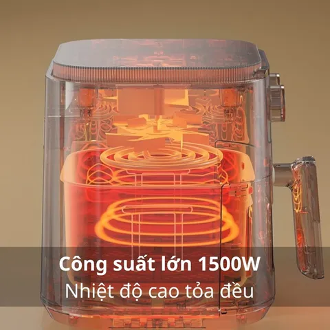 Nồi Chiên Không Dầu YOICE Y-KZ18 5L - Công Suất 1500W, Thiết Kế Hiện Đại, Chín Giòn Không Cần Lật