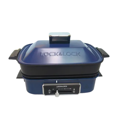Nồi điện đa năng Lock&Lock EJG556 - Dung tích 2.5 lít, 3 chức năng hấp, nướng, nấu cho gia đình 2-4 người, chất liệu cao cấp, an toàn sử dụng