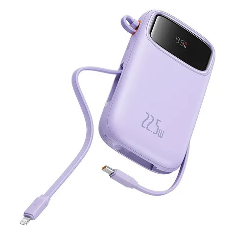 Pin Dự Phòng Sạc Nhanh Baseus Qpow2 22.5W - Dual-Cable, Màn Hình Hiển Thị, Hỗ Trợ Sạc Nhanh, Dung Lượng 10000mAh/20000mAh