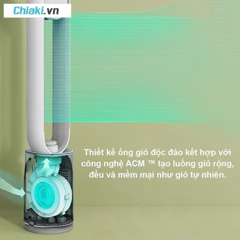 Quạt Không Cánh Tạo Ion Xiaomi Keheal A4 - Quạt Đứng Tiết Kiệm Năng Lượng, Lọc Không Khí, Thiết Kế Sang Trọng cho Gia Đình