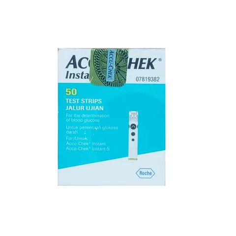 Que thử đường huyết Accu-Chek Instant - Hộp 50 Que Thử Đo Đường Máu Chính Xác, Dễ Sử Dụng Tại Nhà