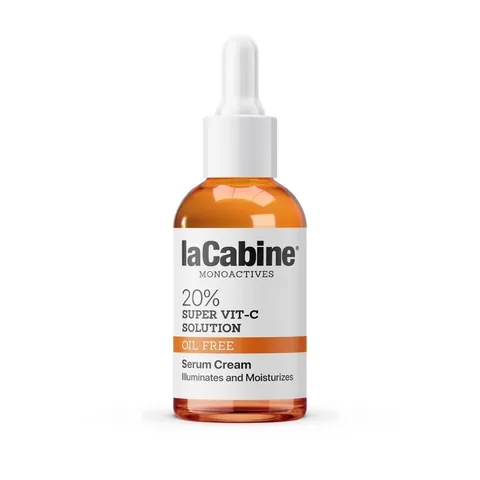 Serum Cream laCabine 20% Super Vit-C Solution - Dưỡng sáng da mờ thâm, cấp ẩm, phù hợp với mọi loại da, làm đều màu da.