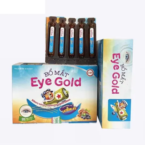 Siro Eye Gold - Thực phẩm bổ mắt hỗ trợ cải thiện thị lực, giảm mỏi khô mắt với chiết xuất tự nhiên và vitamin A, B2, DHA