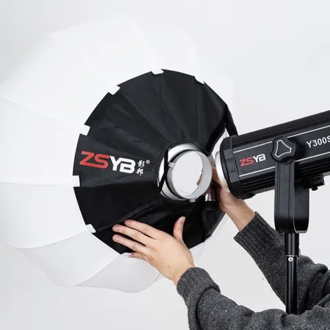 Softbox cầu ZSYB S65 - Phân tán ánh sáng tốt 65cm, Gấp gọn, Kim loại, Ngàm Bowen - Thiết bị chiếu sáng chuyên nghiệp