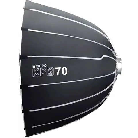 Softbox Parabolic Triopo KP2 ngàm Bowen với lưới tổ ong - Thiết bị chiếu sáng chuyên nghiệp cho chụp ảnh cận cảnh, dễ lắp ráp và gập gọn