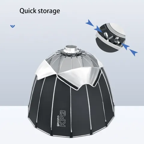 Softbox Parabolic Triopo KP2 ngàm Bowen với lưới tổ ong - Thiết bị chiếu sáng chuyên nghiệp cho chụp ảnh cận cảnh, dễ lắp ráp và gập gọn