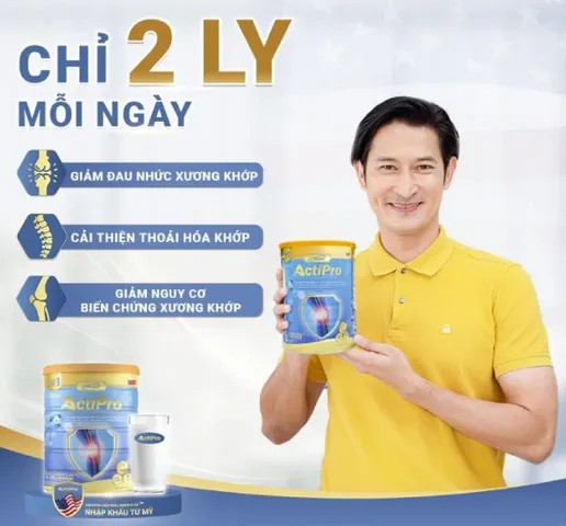 Sữa Non Actipro Hỗ Trợ Sức Khỏe Xương Khớp - Giúp Tái Tạo Sụn Khớp và Tăng Cường Hệ Vận Động Linh Hoạt - Dinh Dưỡng Chuyên Biệt