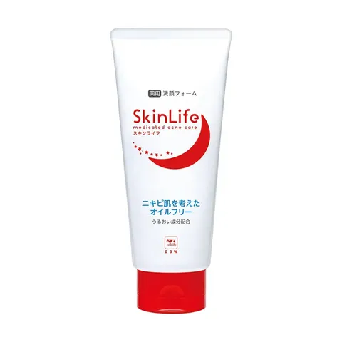 Sữa Rửa Mặt Ngừa Mụn Cow Skinlife Medicated Acne Care - Làm Sạch Sâu, Kháng Khuẩn, Dành Cho Da Mụn, 130g