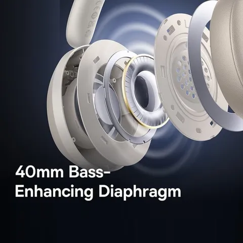Tai nghe chụp tai không dây Baseus Bass 35 Max - Bluetooth 5.3, thời gian sử dụng 50 giờ, âm bass mạnh mẽ, thiết kế hiện đại, thoải mái mang đi.