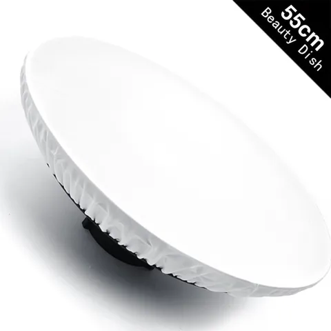 Tản sáng Beauty Dish QZ-55 Silver/White - Thiết bị ánh sáng đa chiều cho chụp ảnh chân dung và studio chất lượng cao