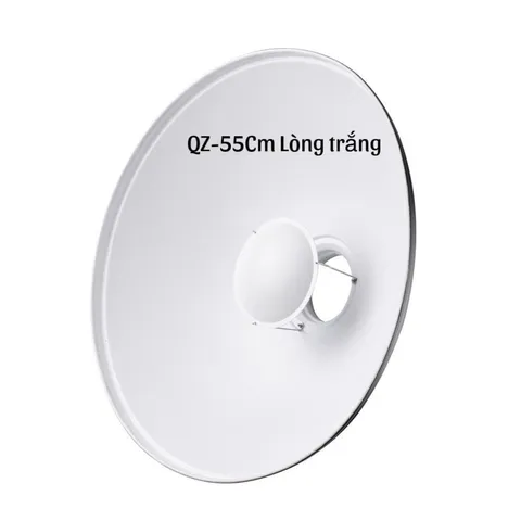 Tản sáng Beauty Dish QZ-55 Silver/White - Thiết bị ánh sáng đa chiều cho chụp ảnh chân dung và studio chất lượng cao