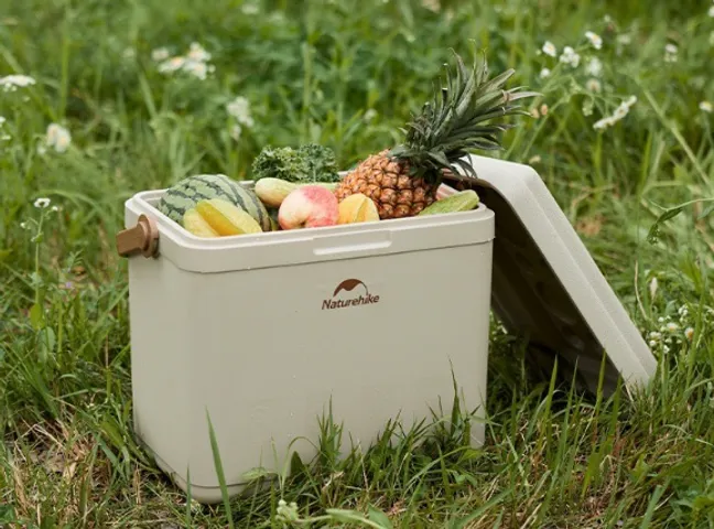 Thùng đá dã ngoại giữ lạnh 24h kháng khuẩn Naturehike CNK2300BS011 - Đổ nước dễ dàng, bảo quản thực phẩm an toàn cho chuyến cắm trại và hoạt động ngoài trời