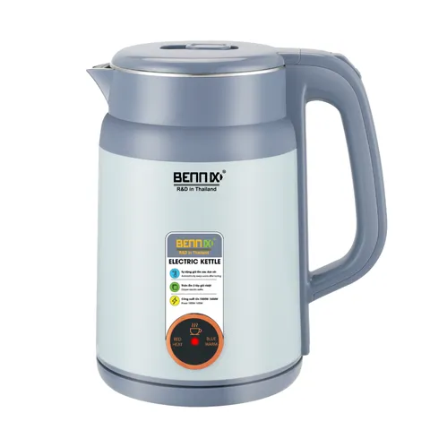 Ấm Siêu Tốc Bennix BN-200EK 2L - Đun Sôi Nước Nhanh, Giữ Ấm 55°C, An Toàn, Tiện Lợi cho Mọi Gia Đình