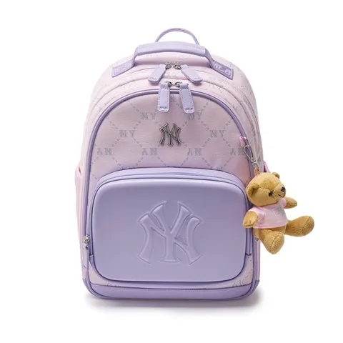 Balo trẻ em MLB Cute Bear Diamond Monogram - New York Yankees - Balo thời trang cho bé, chất liệu cotton, nhiều ngăn tiện lợi