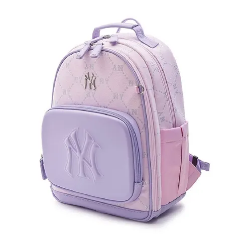 Balo trẻ em MLB Cute Bear Diamond Monogram - New York Yankees - Balo thời trang cho bé, chất liệu cotton, nhiều ngăn tiện lợi