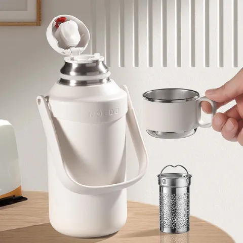 Bình Giữ Nhiệt Inox 1200ml OENON B03 - Giữ Nhiệt Thời Gian Lên Đến 24 Giờ, Chất Liệu Inox 316 Chống Gỉ, Thiết Kế Gọn Nhẹ, Độc Đáo
