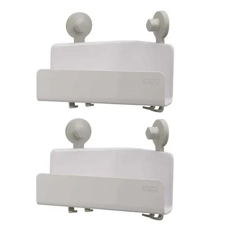 Bộ 2 Kệ Đựng Đồ Gắn Góc Tường Joseph Joseph 70550 EasyStore - Tiện Ích Hóa Nhà Cửa, Chất Liệu Nhựa Cao Cấp, Không Cần Khoan