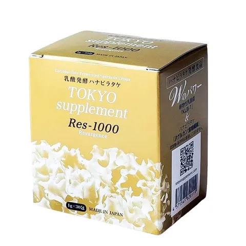 Bột Uống Hỗ Trợ Bảo Vệ Sức Khỏe Tokyo Res 1000 - Chiết Xuất Nấm Hanabiratake Nhật Bản, Tăng Cường Miễn Dịch và Chống Oxy Hóa