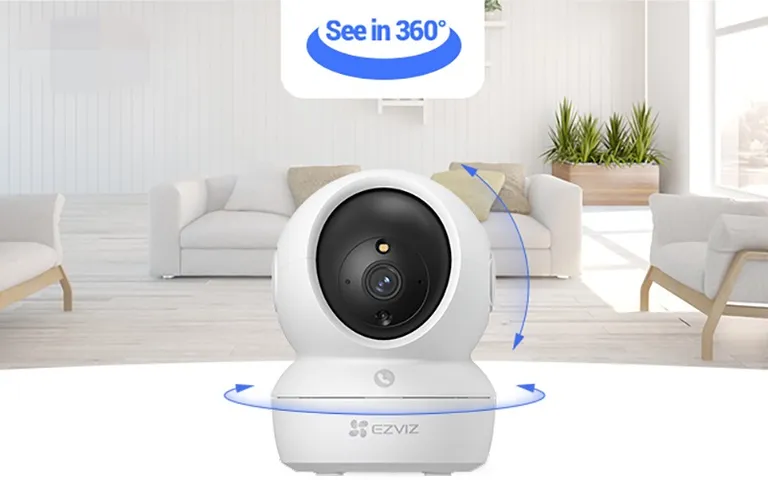 Camera Wifi 360 độ 4MP 2K+ Ezviz H6c Pro - Quay đêm thông minh, công nghệ phát hiện chuyển động, đàm thoại 2 chiều, an ninh gia đình hiệu quả.