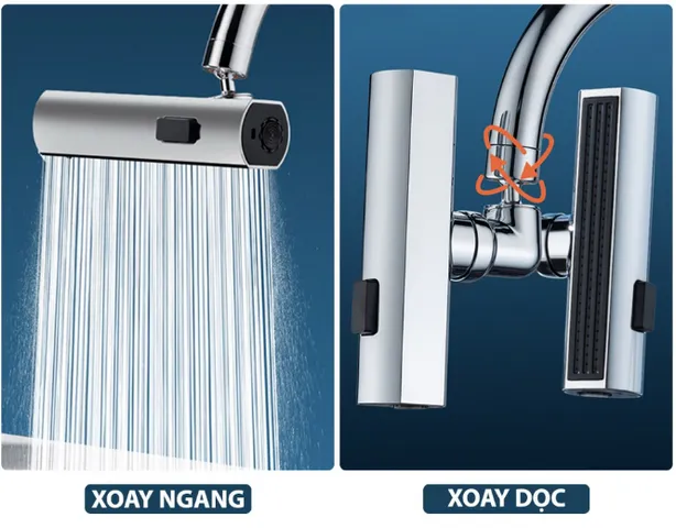 Đầu Vòi Rửa Bát Tăng Áp Mifan 3 Chế Độ Phun Mưa Bay Xoay 360 Độ - Thiết Kế Thông Minh, Chất Liệu Cao Cấp, Tiết Kiệm Nước