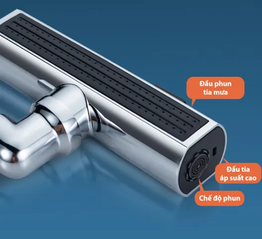 Đầu Vòi Rửa Bát Tăng Áp Mifan 3 Chế Độ Phun Mưa Bay Xoay 360 Độ - Thiết Kế Thông Minh, Chất Liệu Cao Cấp, Tiết Kiệm Nước
