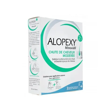 Dung dịch hỗ trợ mọc tóc Alopexy Minoxidil 2% Pierre Fabre - Chăm sóc tóc chắc khỏe, giảm rụng, kích thích mọc dày dài nhanh hơn.