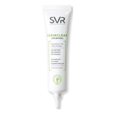 Gel Trị Mụn SVR Sebiaclear Cicapeel 15ml - Giảm Mụn, Mờ Thâm, Dành Cho Da Nhạy Cảm, Chất Lượng Pháp, Không Nhờn Dính