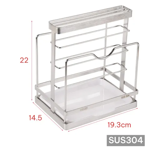 Kệ Đựng Nắp Vung Thớt Dao Inox 304 Hobby Home Decor TT11 - Thiết Kế Hiện Đại, Sang Trọng, Gọn Gàng Cho Nhà Bếp