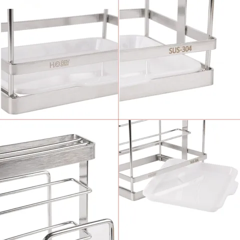 Kệ Đựng Nắp Vung Thớt Dao Inox 304 Hobby Home Decor TT11 - Thiết Kế Hiện Đại, Sang Trọng, Gọn Gàng Cho Nhà Bếp