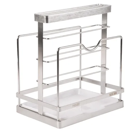 Kệ Đựng Nắp Vung Thớt Dao Inox 304 Hobby Home Decor TT11 - Thiết Kế Hiện Đại, Sang Trọng, Gọn Gàng Cho Nhà Bếp