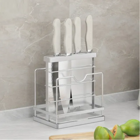 Kệ Đựng Nắp Vung Thớt Dao Inox 304 Hobby Home Decor TT11 - Thiết Kế Hiện Đại, Sang Trọng, Gọn Gàng Cho Nhà Bếp