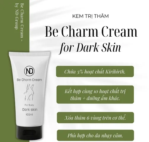 Kem Bôi Mờ Thâm Mông ND Be Charm Cream 6in1 - Dưỡng Ẩm, Làm Mềm Da, Chống Chảy Xệ Vòng 3, Hỗ Trợ Làn Da Sáng Mịn