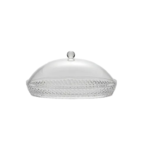 Khay Đựng Bánh Trái Cây Có Nắp Đậy Trong Suốt - Thiết Kế Sang Trọng, Bảo Quản Thực Phẩm Vệ Sinh, Ngăn Côn Trùng