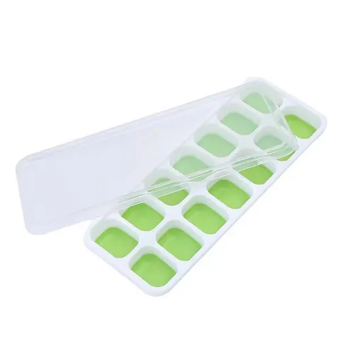 Khay làm đá silicon có nắp đậy - 14 ô trữ đông đồ ăn dặm cho trẻ, giữ tươi ngon và tiện dụng trong bếp