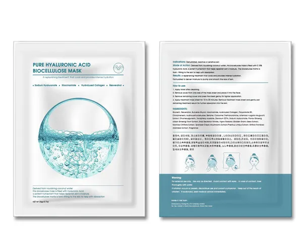 Mặt Nạ Sinh Học Dưỡng Ẩm Pure Hyaluronic Acid Biocellulose - Cấp Ẩm, Giúp Da Căng Mịn, Cho Tất Cả Các Loại Da