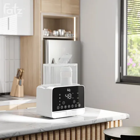 Máy Hâm Sữa và Tiệt Trùng Fatzbaby Duo 9 FB3095KB - Hâm Nóng 2 Bình Đồng Thời, Thiết Kế Thông Minh, Tiện Lợi Cho Mẹ Bỉm Sữa