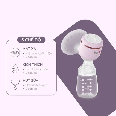 Máy Hút Sữa Cầm Tay Không Dây Senza 1 Beborn PBP01HB - Thiết Kế Gọn Nhẹ, Lực Hút Mạnh, Phễu Silicon Mềm Mại, Bảo Vệ Da