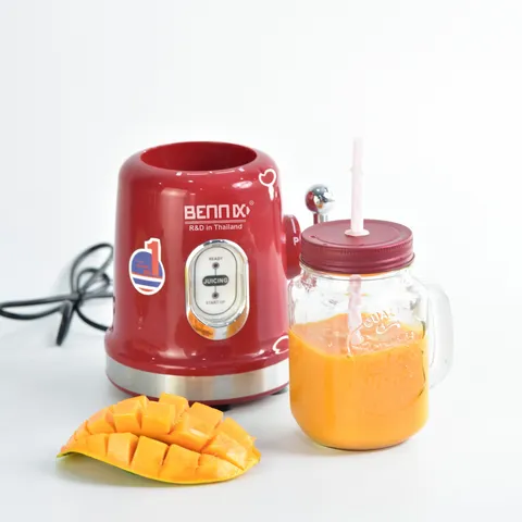 Máy Xay Sinh Tố Mini Bennix BN-86BL 350W - Lưỡi Dao Thép Không Gỉ, Xay Nhuyễn Hoa Quả & Rau Củ, Dung Tích 500ml và 600ml