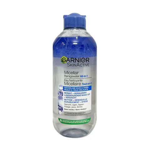 Nước Tẩy Trang Garnier Micellar Cleansing Water 400ml - Làm Sạch Da An Toàn, Hiệu Quả Cho Mọi Loại Da, Không Chứa Cồn