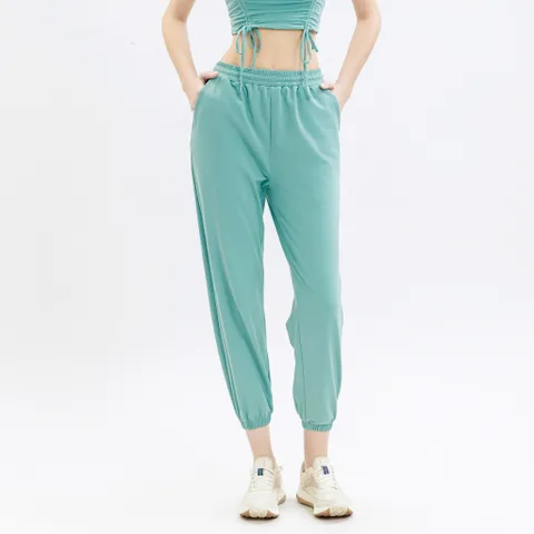 Quần Jogger Tập Gym Yoga Nữ Hibi Sports QD318 - Dây Rút, Túi 2 Bên, Chất Liệu Thun Cao Cấp, Đẹp và Thoải Mái