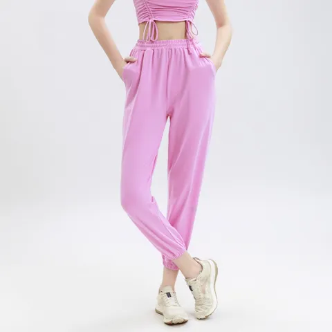 Quần Jogger Tập Gym Yoga Nữ Hibi Sports QD318 - Dây Rút, Túi 2 Bên, Chất Liệu Thun Cao Cấp, Đẹp và Thoải Mái